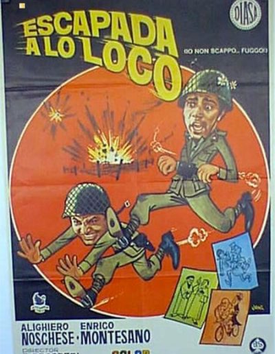 Io non scappo... fuggo (1970). Locandina spagnola.