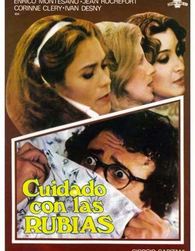 Odio le bionde (1980). Locandina spagnola.